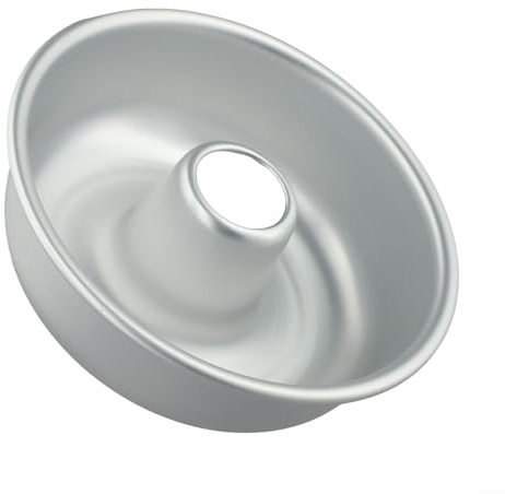 Aluminum Alloy Donut Pan Non-Stick Cake for DIY Baking, Hollow Design Doughnut Baking Tin Easy to Clean, for Kitchen Desserts and Family Gatherings, Silver(H03)
