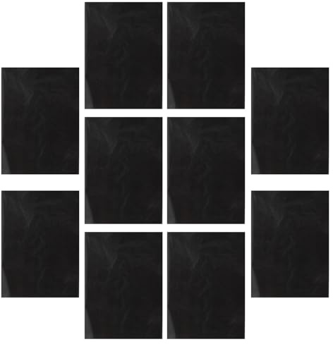 UKCOCO Graphit Kohlepapier für Präzises Abpausen Papier Schwarz Transferpapier 25 Blatt für Musterübertragung Selbstgemacht und Heimgebrauch