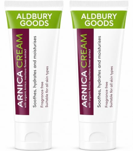 Arnica Cream for Bruises and Swelling – 2 x 50ml Twin Pack (100ml Total) | Maximum Strength Bruise Cream with Organic Arnica Montana Extract – Fast Absorbing for Muscle Recovery & Joint Relief