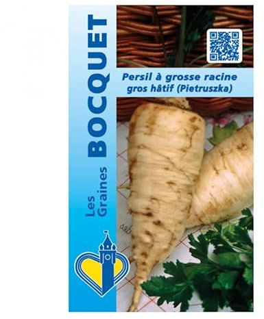 Sachet de graines de Persil à grosse racine gros hâtif (Pietruszka) - 4 g - légume racine - LES GRAINES BOCQUET