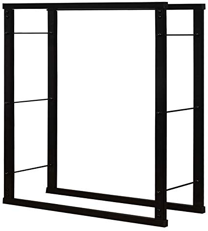 V2Aox Kaminholzständer Metall, Kaminholzregal innen, Holzständer Regal für Aufbewahrung von Kaminholz, Brennholz und Feuerholz