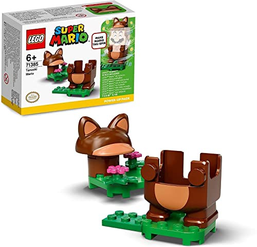 LEGO 71385 Super Mario Tanuki-Mario Anzug Power Up Pack, Erweiterungsset, Kostüm zum Drehen und Stampfen