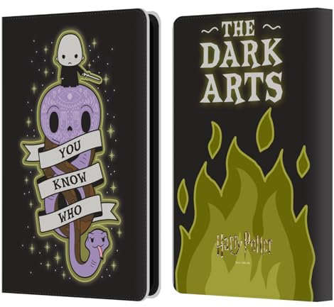 Head Case Designs Offizielle Harry Potter Voldemort Deathly Hallows III Leder-Wallet-Hülle Kompatibel mit Kindle Paperwhite 5 (2021)