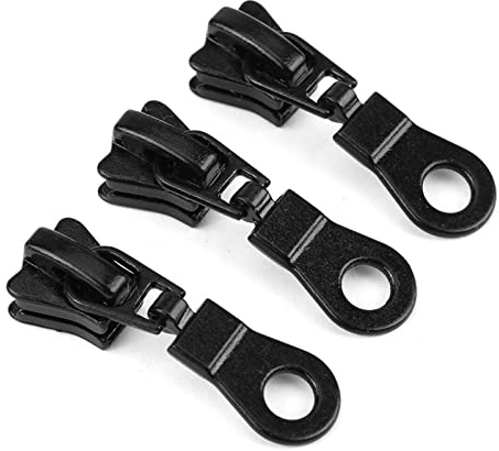 20-teiliges Reißverschluss-Reparaturset, Reißverschluss-Reparatur-Ersatzset, Reißverschluss-Reparaturset zum Reparieren von Mänteln, Jacken, Reißverschlüssen (Schwarz)