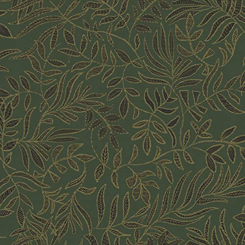 Superfresco Easy Vliestapete Sandrine Green 10mx52cm | Tapeten Wohnzimmer, Wandverkleidung | Einfach anzubringen und zu Entfernen 1005 x 52
