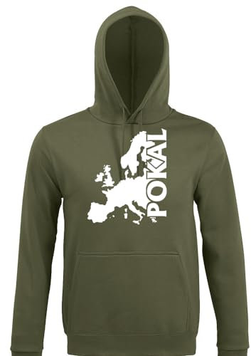 shirt84 Coppa europea con cappuccio da uomo, esercito, XXXXL
