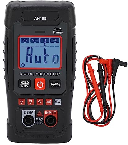 Multimeter, Digital Multimeter 4000 AN109 NCV Detection Voltage Multimeter with LED Light Handheld Multimeter Tool for AC and DC Voltage, Multimeters