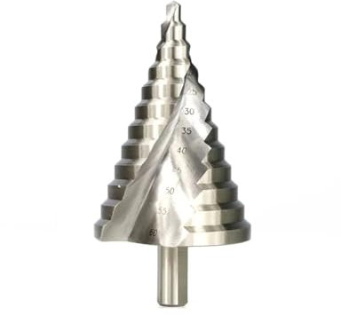 Ddyspan Stufenbohrer, 1 Stück, 6–60 Mm, Spiralnut, HSS-Stahl, Lochschneider Für Holz, Metall, Bohrwerkzeuge, Stufenkegelbohrer