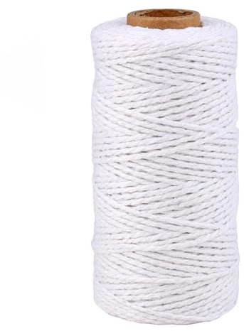 Gartenseil 100 m/Rolle Baumwollschnur, Fadenschnur, DIY-Wandbehang, Korb, Basteln, Hochzeit, Party, Dekoration, Geschenkverpackung, Seil Garten Kordel (Color : 2)