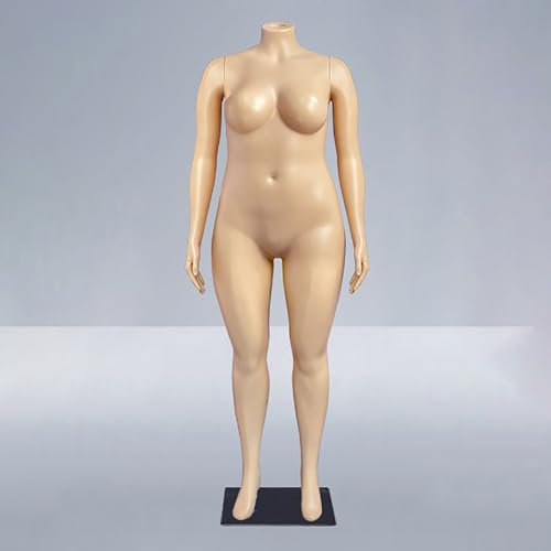 Maniqui Maniqui Cuerpo Completo Curva Mujer Tez Colombiana Talla Grande, Torso de Maniquí Ajustable con Forma de Vestido con Base, Soporte para Modelo de Ropa Realista