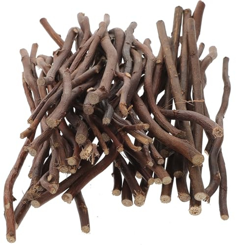 OHPHCALL 50 Piezas Material Rama Palos de Madera para Manualidades Accesorios para Fotos DIY de Ramitas de Madera Natural para Decoración de Jardín para Manualidades