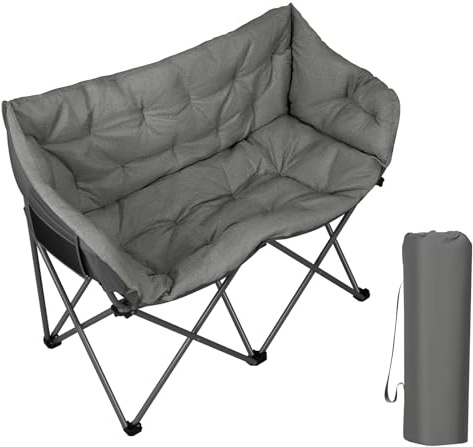 WOLTU Campingstuhl Faltbar für 2 Personen, 121 cm breit