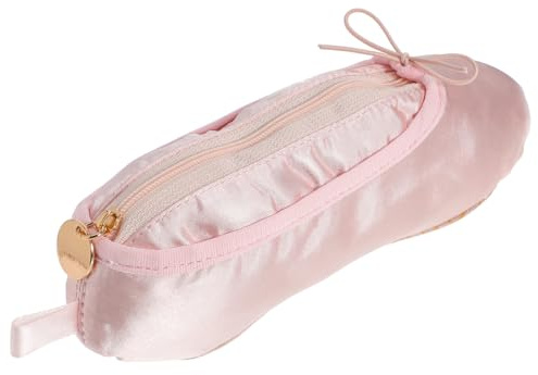 LIFKOME Trousse De Danse Multifonctionnelle Forme De Chaussure De Ballet Pochette À Crayons Et Maquillage Portable pour Femmes Et Filles Organisateur Élégant avec Capacité