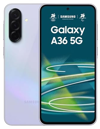 Samsung Galaxy A36 5G, Smartphone con Funzioni intelligenti, 3 anni di Garanzia del produttore, Display Super AMOLED 6.7”, 6GB RAM, 128GB, 5.000 mAh, IP67, Awesome Lavender [Versione Italiana]
