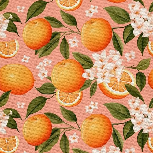 HEKO PANELS tyg Oxford vattentät metervara canvas polyestertyg för sömnad sömnadsmaterial dekorativa tyger vattenavvisande ogenomskinlig frukt 1 meter 155 x 100 cm