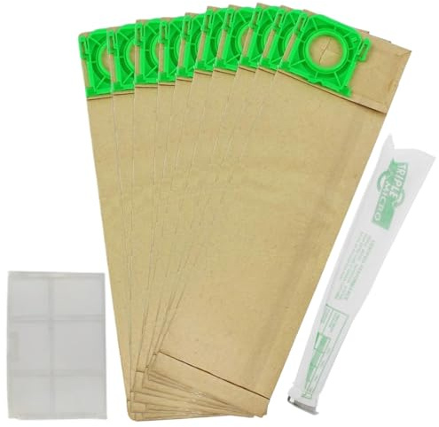 10 Pack Sebo Vacuum Cleaner Bags Replacement | Filters, Compatible with X & C Series (X1, X1.1, X2, X3, X4 Extra, X5, XP2, XP3), Sebo hoover Bags, Alt to 5093PC, VB475K.