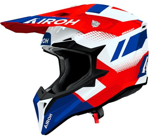 AIROH WRAAAP VISION RED/BLUE GLOSS S | Belüftet