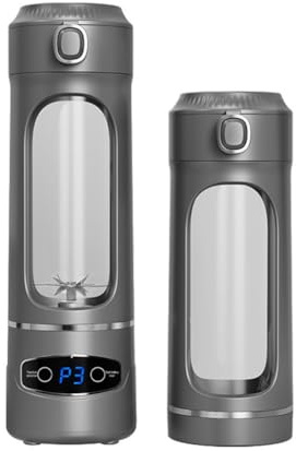 FACAIIO Exprimidor portátil de 600 ml con 12 cuchillas de acero inoxidable, licuadora recargable por USB para batidos y jugo fresco, compatible con carga tipo C