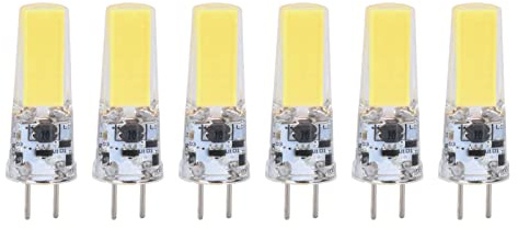 YWBL-WH GY6.35 LED Bulb, 6PCS 5W COB Light Bulb Warm White 500lm 360° Beam Angle for Ceiling Lamp Living Room GY6.35 Socket (Cool White)