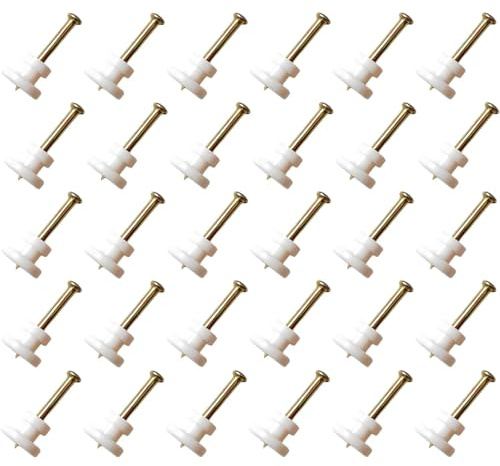 ZOMKIFA Set 30 chiodi per quadri muro, ganci invisibili chiodini piccoli, per foto specchi decorazione murale, ideale cartongesso parete