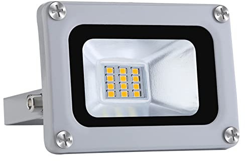 BiiKoon 10W Super Bright Safety Light 12-24V DC DC Alimentation IP65 Projecteur Extérieur Étanche for Cour, Jardin, Terrain De Basket, Arène (Color : 1PACK, Size : 10W)