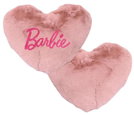 CERDÁ LIFE'S LITTLE MOMENTS Barbie-Kissen in Herzform, samtige Textur, rosa, Originalprodukt