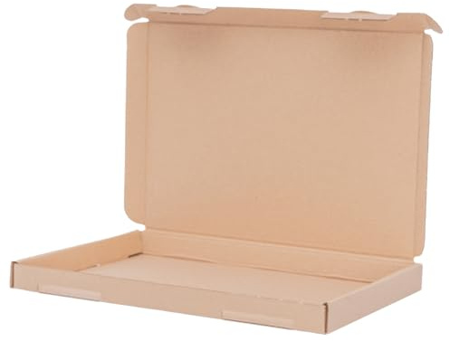 verpacking Scatole per lettere grandi marrone 23 x 16 x 2 cm - A5 - scatola pieghevole per spedizione posta spedizione imballaggio libro - ideale per spedizione 25 pezzi