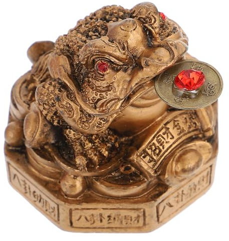 PRETYZOOM Krötenstatue aus Kunstharz Dekorative Krötenskulptur für Schreibtisch Büroaccessoire Exquisites Design für Zuhause