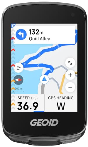 GEOID CC700 Pro GPS Ciclocomputador Touchscreen 2,8 Pulgadas con Mapas Completos – Ciclocomputador Bicicleta GPS Sin Cables con Navegación por Mapa, IPX7 Impermeable