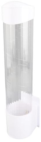 Yosoo Health Gear Porte-Distributeur de Gobelets en Papier en Plastique, Rangement Pratique pour 50 Gobelets (7,5 Cm de diamètre) avec Couvercle Anti-poussière