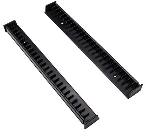 Gedotec Archivierungssystem CD & DVD-Halter für 24 CDs oder 18 DVDs | CD-Ständer Kunststoff schwarz | CD-Flipper selbstklebend für Holz-Möbel & Schränke | 1 Paar - Aufbewahrungssystem für CD-Hüllen