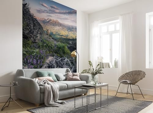 Komar Vlies Fototapete FLOWERING TALES | Tapete, XXL, Dekoration, Natur, Landschaft, Schlafzimmer, Wohnzimmer, Büro, Flur | Größe 200 x 280 cm (Breite x Höhe) | SHX4-130