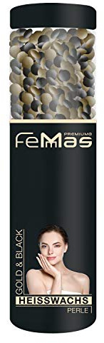 FemMas Cera a caldo con perle nere e oro, 400 ml