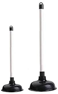 T & B Schwarzer WC-Saugglocke aus langlebigem Kunststoff – großes robustes Werkzeug zum einfachen Entfernen von allen verstopften Toiletten, Waschbecken, Griff: 40.6 cm, Tasse: 15.2 cm