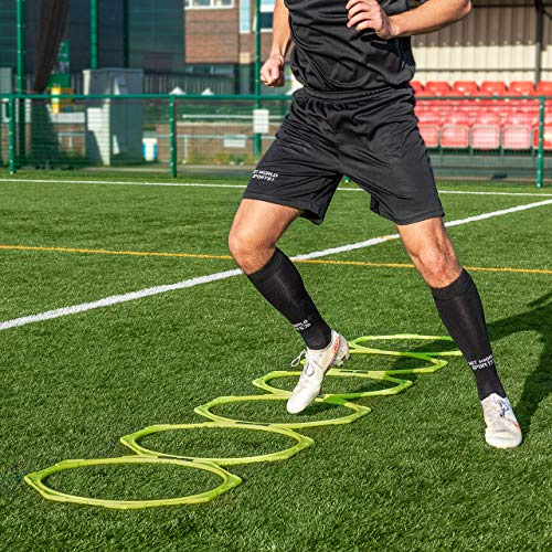 Forza Agility Set [6er-Set] | Fußball Training | Koordinationsleiter Kinder | Trainingsgeräte Fussball | Agility Sport | Agility Hürden | Fitness Ringe | Ringe Koordination