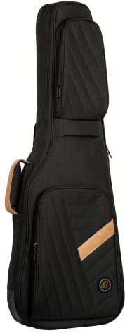Ortega Guitars Deluxe E-Gitarren-Tasche - Baumwolle Schwarz, OGBEG-DLX-BK | für E-Gitarren, Höhe 102cm Breite 35cm, mit Schultergurten