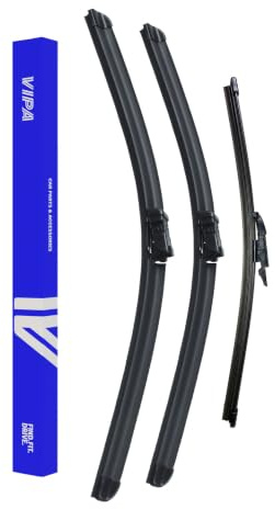 Vipa Car Parts Premium Wiper Blade Set | Fits: Land Rover Range Rover Velar SUV (Apr 2017 Onwards) | All-Weather Performance | Durable, Streak-Free Windshield Wipers | Easy Installation