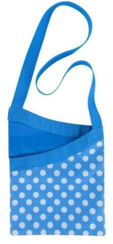 Vision4ever 33x27cm Peg Bag Over The Shoulder Polka Dot Blue Laundry Holder