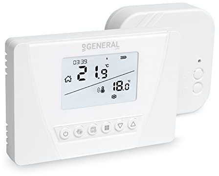 Programmierbares Funk-Thermostat Raumregler Set Mi-300S RF für Fußbodenheizung, Heizkessel, Elektroheizung