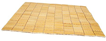 CAXUSD Bambusmatten Für Haushalt rutschfeste Holzbadematte Bambusblock-gewebematte Fußpolster Im Natürlichen Stil Geeignet Für Zimmer Schlafzimmer Und Eingangsbereich