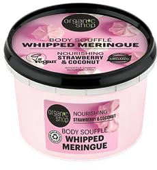 Organic Shop Body Souffle Whipped Meringue Nourishing Strawberry & Coconut, 250 ml