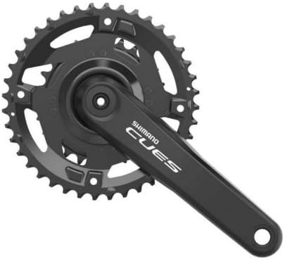 Shimano CUES FC-U4000 2x9/10/11-fach Kurbelgarnitur, Black, 170 mm