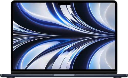 2022 Apple MacBook Air con Apple M2 Chip (13-pollici, 8GB RAM, 256GB SSD di Memoria) (QWERTZ German) Mezzanotte (Ricondizionato)