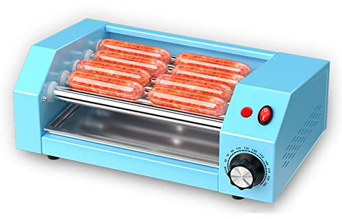 Hot-Dog-Roller, Edelstahl, 5 Rollen, elektrisch, ideal für Frühstück, Würstchen