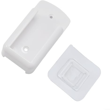 Support mural pour télécommande - Blanc - Boîte de rangement pour télécommande de climatiseur (fin)
