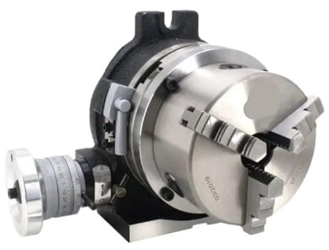 CIJIAOPOYU 4/6 Inche Three-jaw Chuck Milling Machine Indexing Head Rotary Table Universal Indexing Plate Rotating Vertical Horizontal(6 (160mm three-jaw))