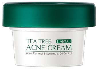 Tea Tree Crema, Crema Tea Tree Pelle Grassa 20g - vegan, idratazione - per l'uso sulla pelle con imperfezioni, brufoli sul viso, cura dell'acne