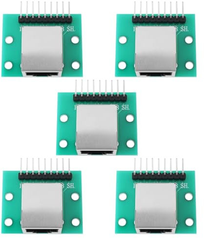 The Lord of the Tools 5pcs Scheda Di Breakout Del Connettore RJ45 Scheda Di Test Adattatore Della Porta Di Rete A 8 Pin Per Il Sistema Di Rete Domestico O Ufficio Presa Orizzontale