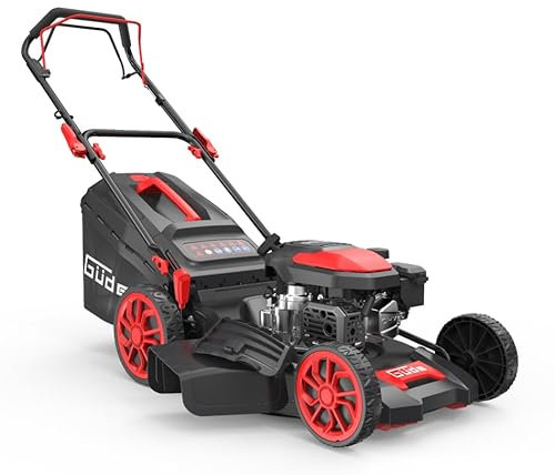 Güde Rasenmäher Big Wheeler 514.9 R (4-Takt Motor 3,0/4,0 (kW/PS), Hinterradantrieb, Leichtstart, Schnittbreite 510 mm, Fangeinrichtung 60 l, 7-fache Schnitthöhenverstellung 25-75 mm, Mulchfunktion)