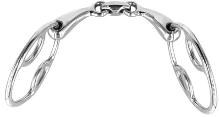 ES0098 ErgoBit Beval Gebiss Doppelt Gebrochen Edelstahl 75mm/18mm, 13.5 cm | Equine Smile Wilkie Anatomisch Maulfreundlich Ergonomisch Pferd Pony Maulschonend Reitsport Ausbildungsgebiss Springen